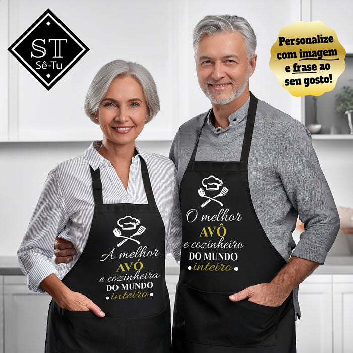 Avental Avó/Avô melhores cozinheiros